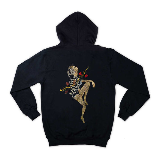 Dark Paradise Embroidered Loose Fit Unisex Hoodie