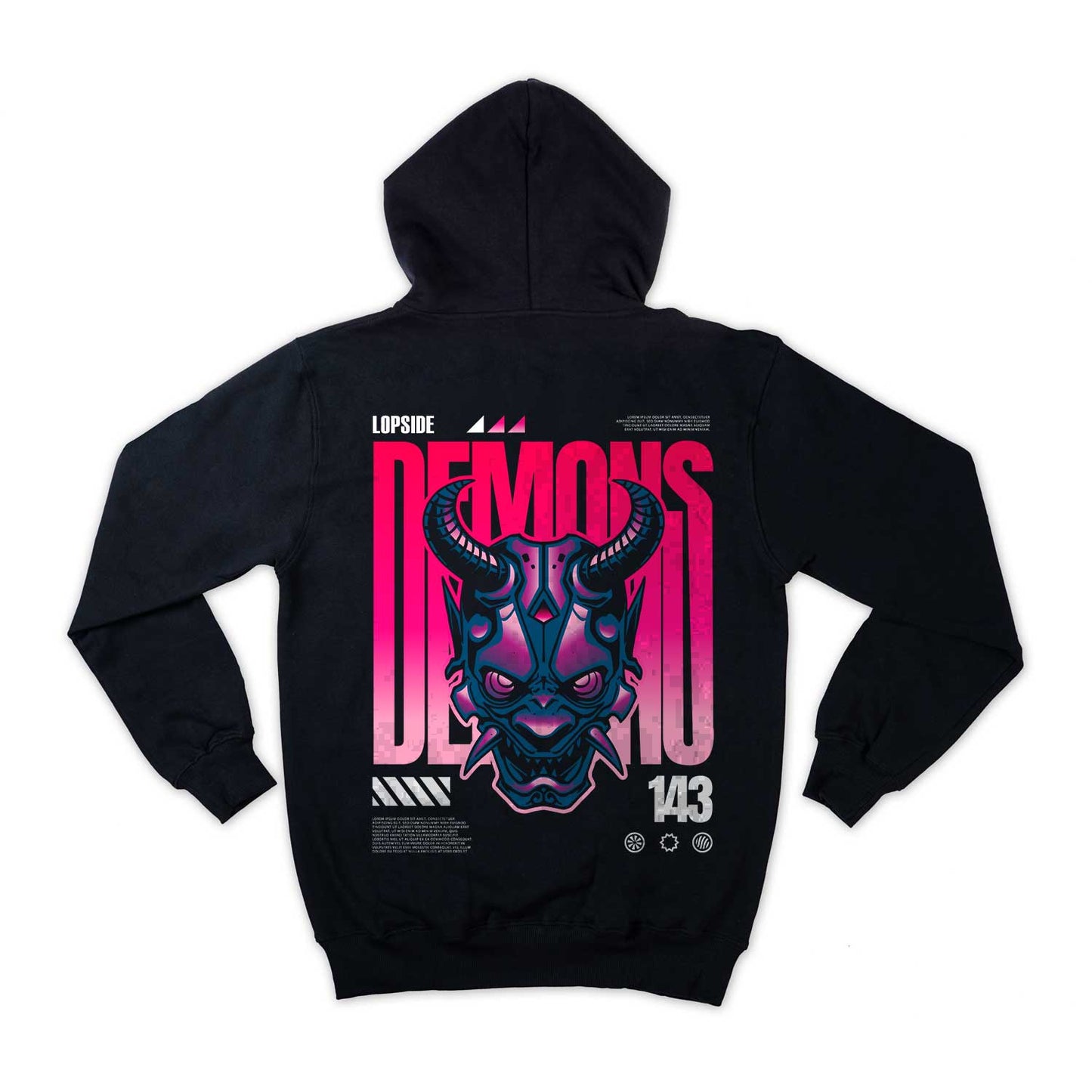 Samurai Mask Loose Fit Unisex Hoodie