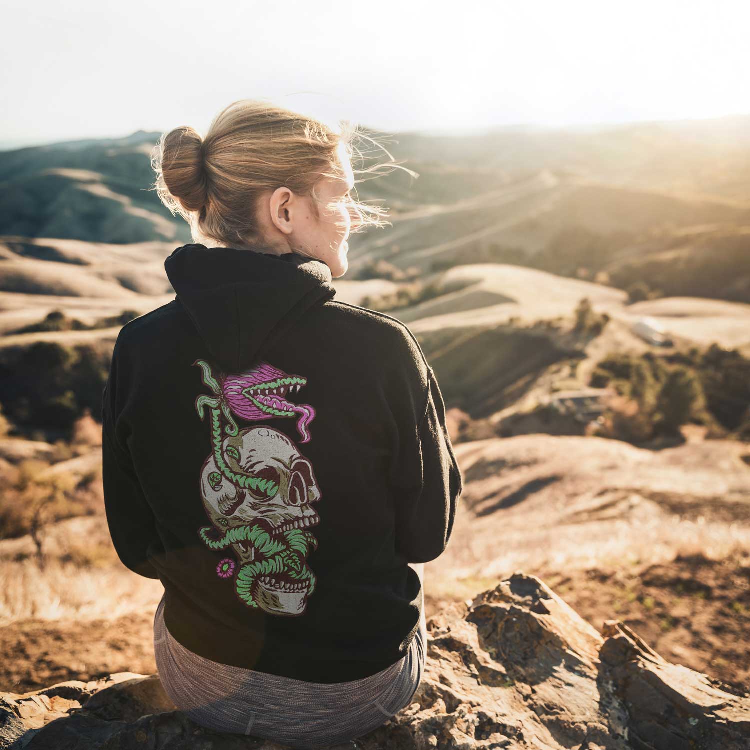 Skull Monster Embroidered Loose Fit Unisex