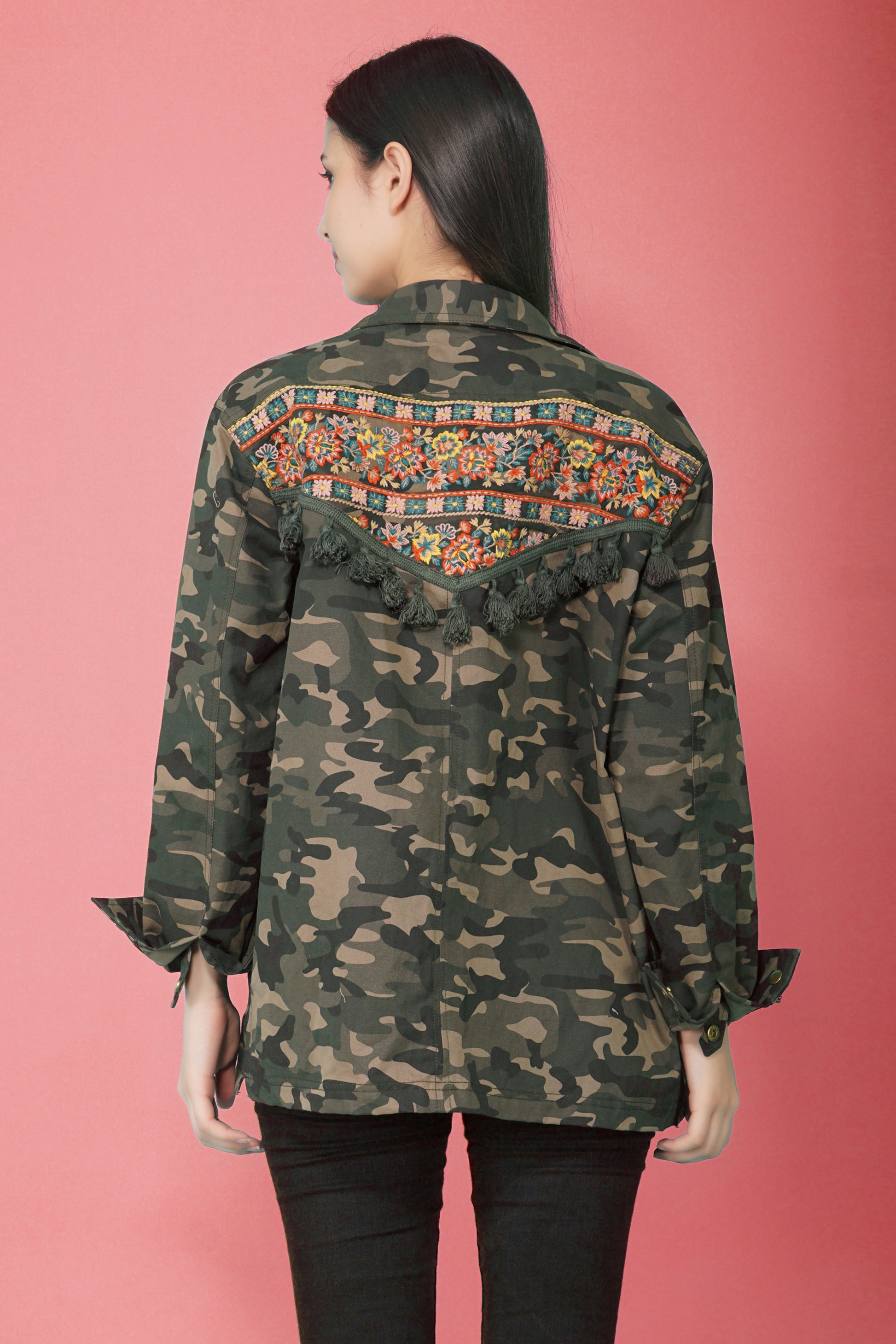 Rose Camouflage Twill Jacket